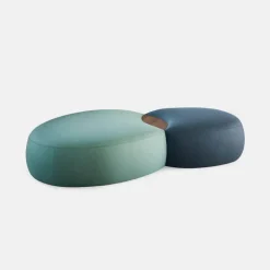 Matera Two Elements Ottoman with Fabric Table
