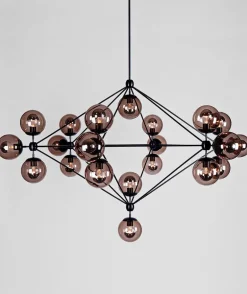 Modo Chandelier - 6 Sided, 21 Globes